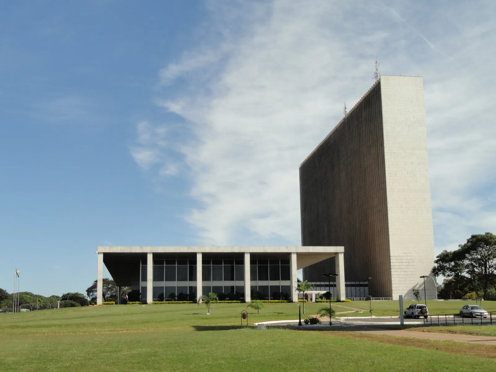 Vista lateral do Palácio do Buriti, sede do governo do Distrito Federal, em Brasília. Foto de arquivo (2012).