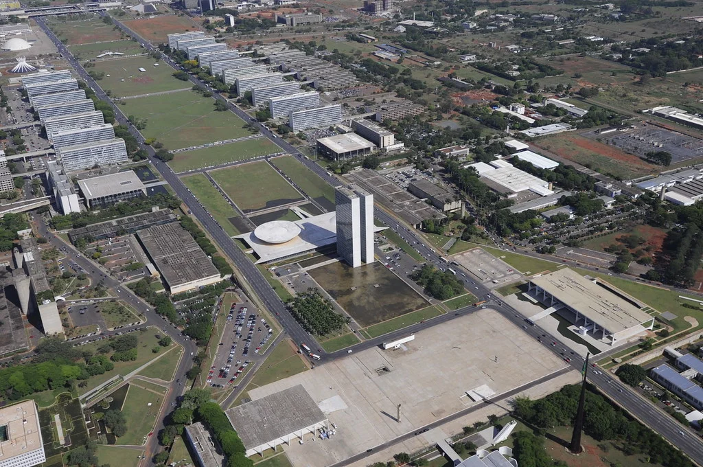 Vista aérea da Esplanada dos Ministérios, em 2012. Foto de arquivo.