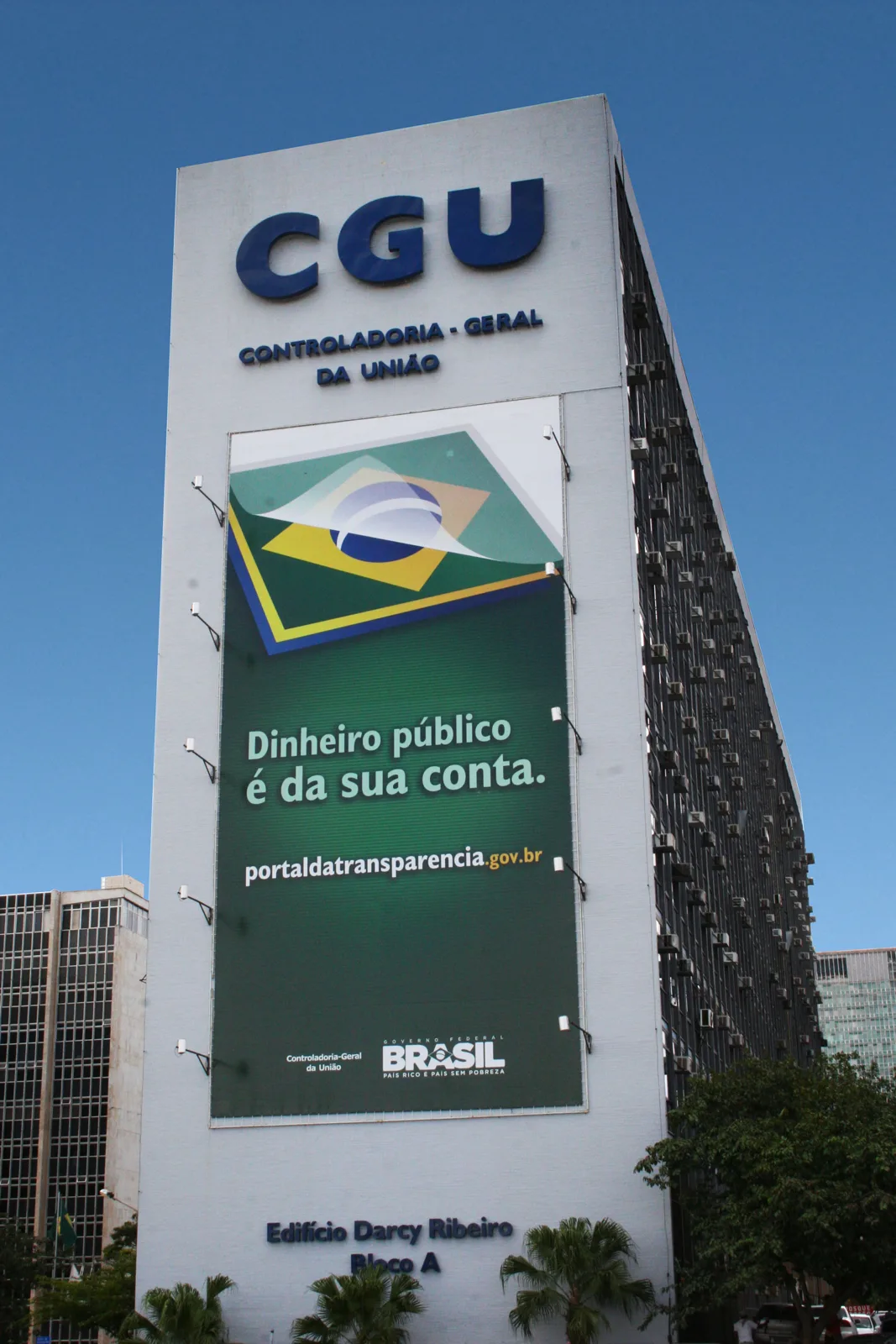 Edifício Darcy Ribeiro, sede da Controladoria-Geral da União (CGU), em Brasília.