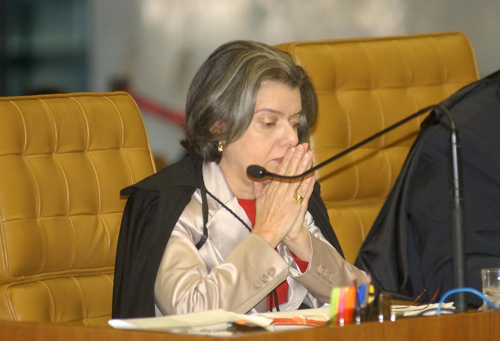 Sessão de julgamento no plenário do Supremo Tribunal Federal, em Brasília, em 2008.