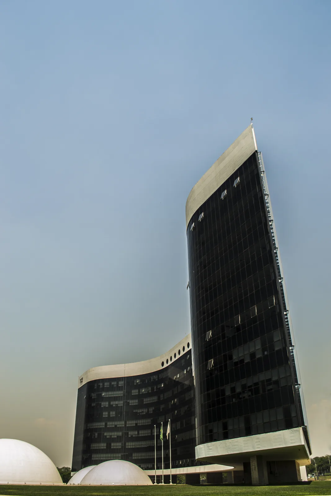 Vista externa do prédio do Tribunal Superior Eleitoral (TSE), em Brasília.