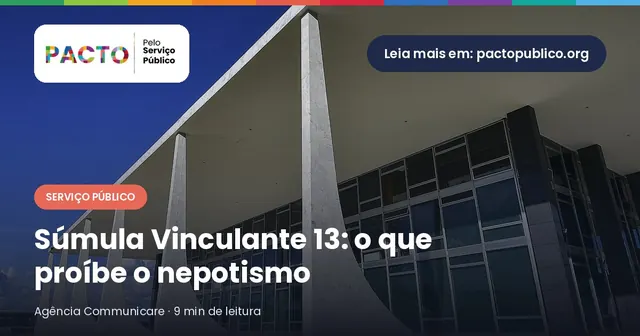Fachada do Supremo Tribunal Federal, em Brasília, onde foi editada a Súmula Vinculante 13
