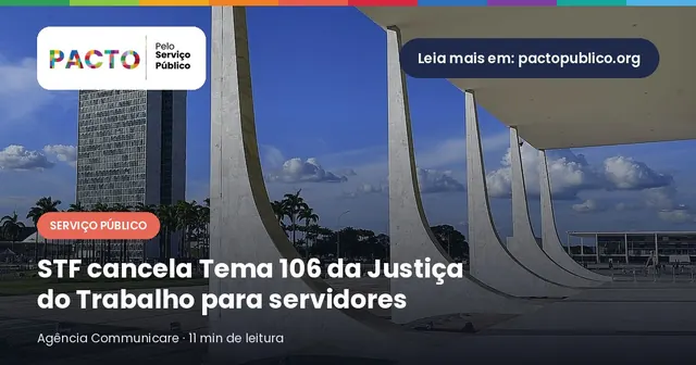 Fachada do edifício do Supremo Tribunal Federal, em Brasília, sede do julgamento do RE 590880