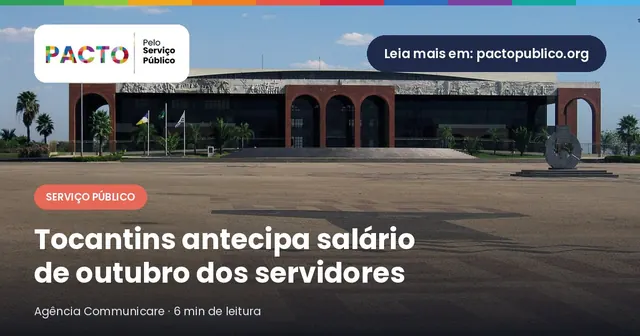Fachada do Palácio Araguaia, sede do governo do Tocantins, em Palmas